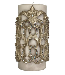 Triple_scented_candle-vanilla-4x9-champagne_jeweled_mesh-decorative_candle-sir_olivers-reilly_chance_collection