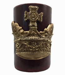 Triple_scented_decorative_red_candle-pomegranate-6x9-gold_swarovski_jeweled_large_crown-decorative_candles-sir_olivers-reilly_chance_collection_1_grande