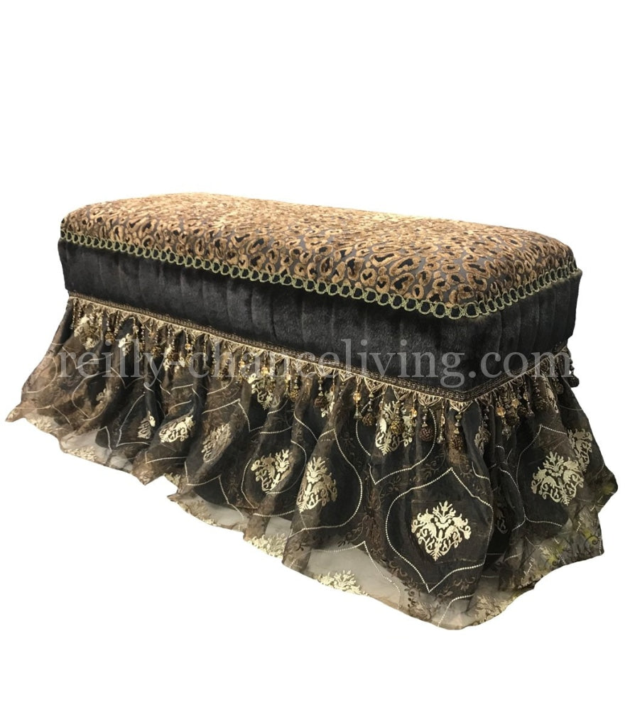 Upholstered_bench-old_world_style_bench-leopard_print_upholstered_bench-accent_bench-beautiful_benches-reilly_chance