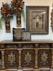 Peruvian Home Furnishings Kensington Hand Painted Wood Buffet