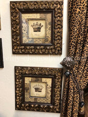 ‪Visser_framed_his_and_hers_art-crown_art-Old_world_wall_decor-art_for_bathroom-reeilly_chance (1)