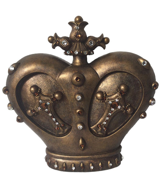 Jeweled Wall Crown With Swarovski Crystals Majesty 9.5X 9.5 Home Decor