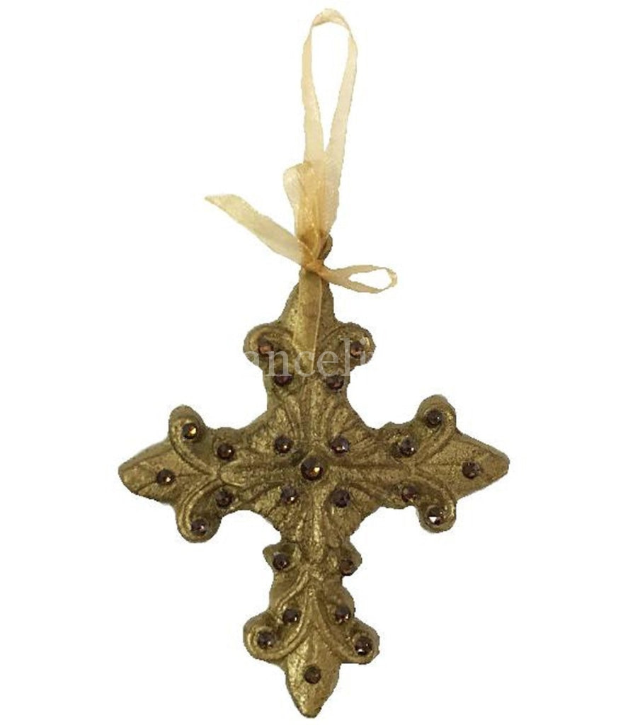 Christmas Ornament Jeweled Cross Ornaments